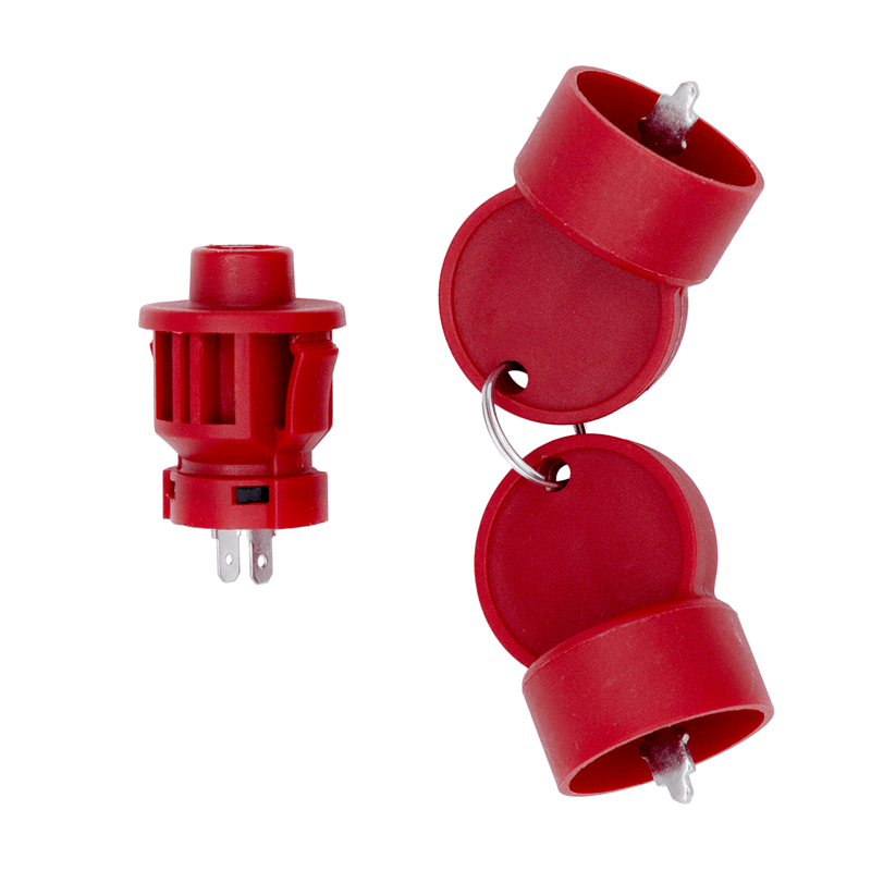 Engine Run/Stop Key Switch With Two Keys (Red) - 20001046