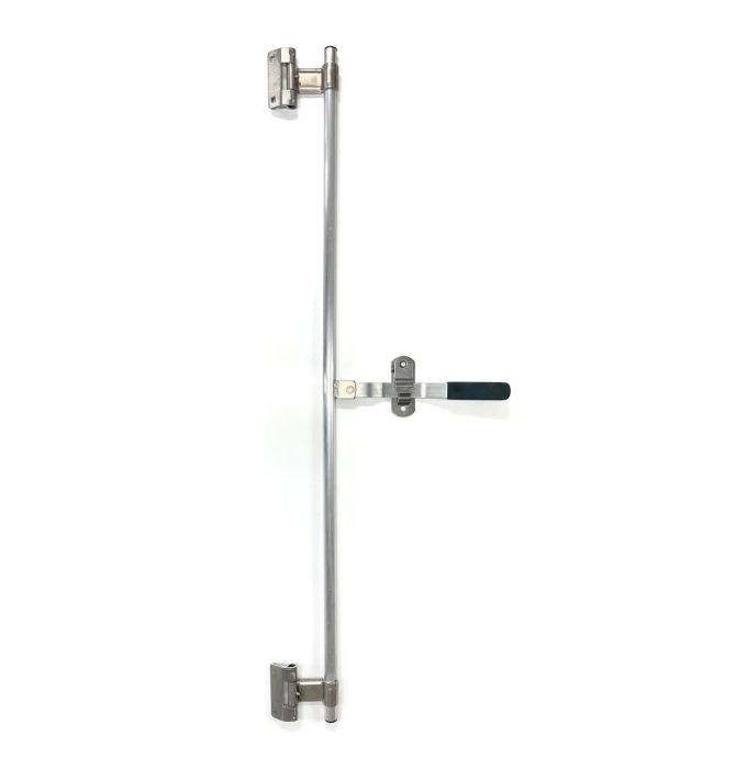 FRAMECO 55" lockable aluminum door handle and greasable hinges (steel hasp) 305755X