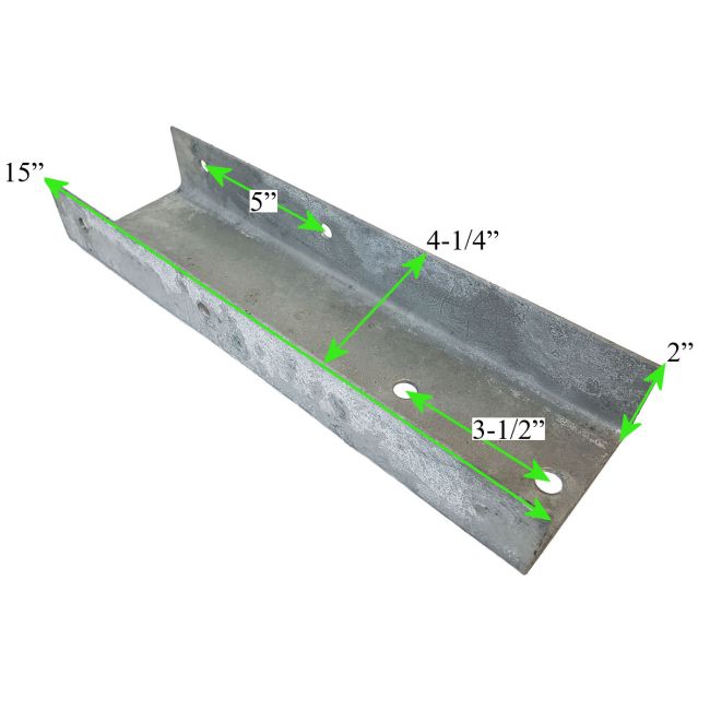 SEA LION 14" Galvanized Tandem Fender Bracket - 50051