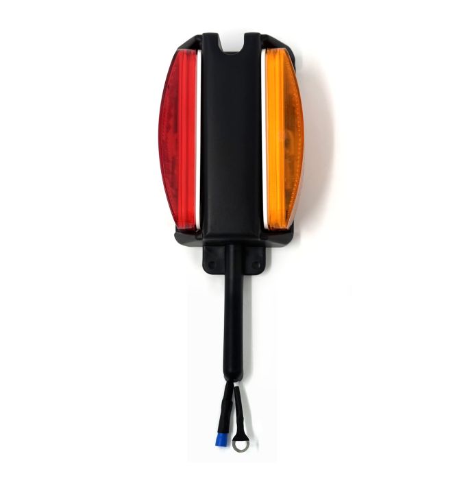 FRAMECO 8 1/2" x 3 7/8" amber and red inc. clearance light with bracket for left fender 610390