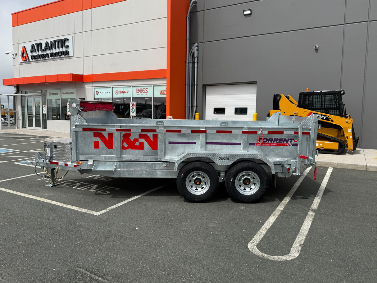 N&N HD Dump Trailer Series 7'x14' with hydraulic jack 10k