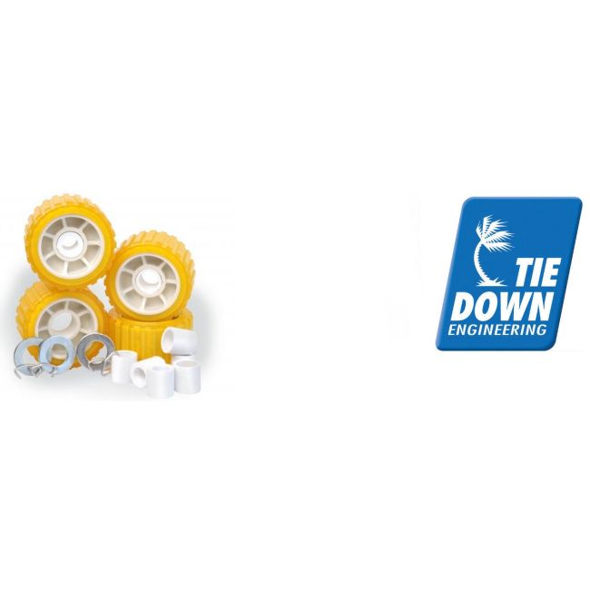 TIEDOWN 5" PVC Molded Wobble Roller (4-pack) - 86144