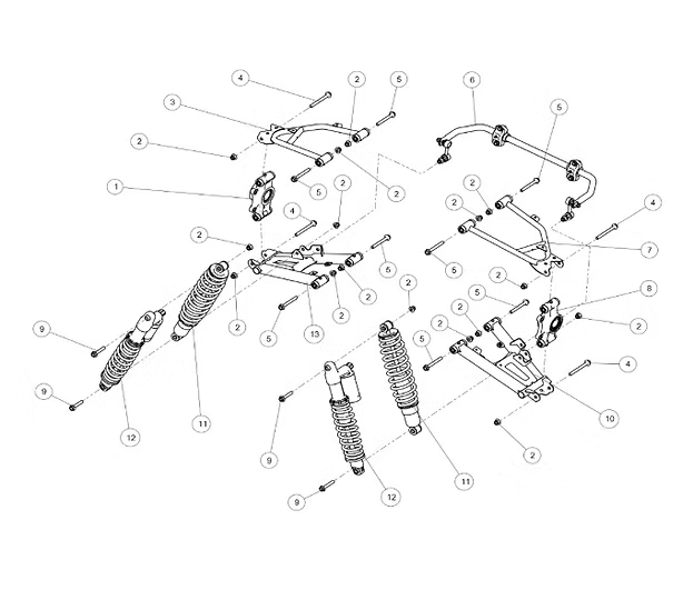 Shock Absorber - Rear Gas (Blue) - A01D25002003