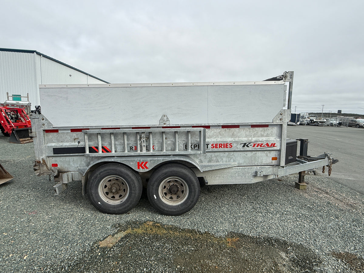 Used 2017 K-Trail 7x12 14k Galvanized Dump Trailer D801214
