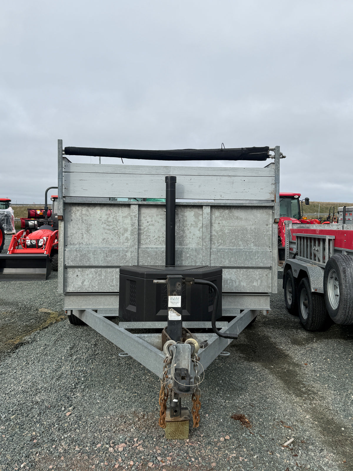 Used 2017 K-Trail 7x12 14k Galvanized Dump Trailer D801214