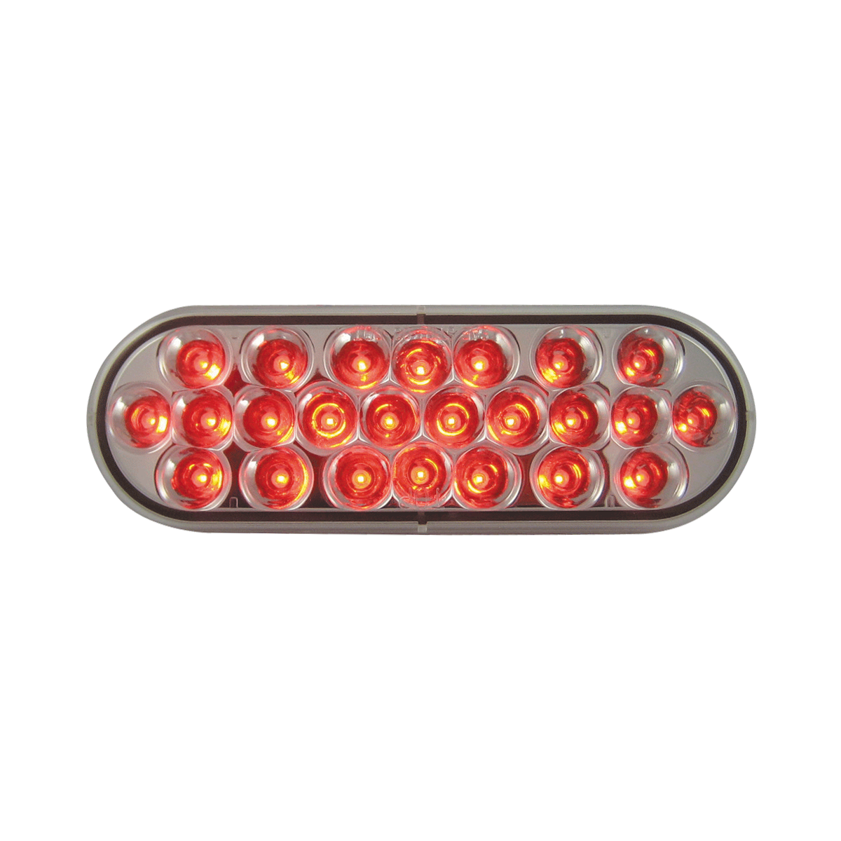 LED Oval S/T/T/P Lamp - Red