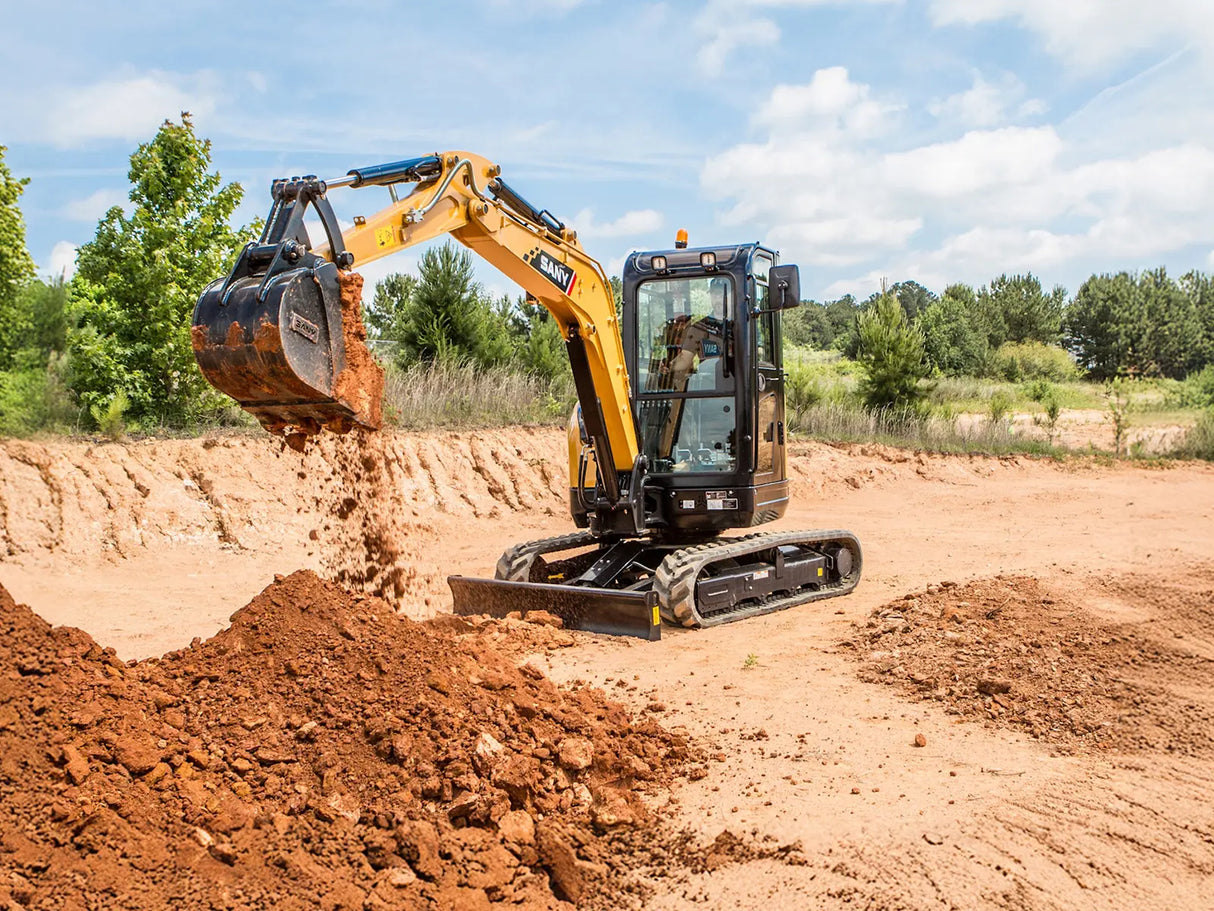 SANY SY35U Mini Excavator - Call for pricing and attachment options