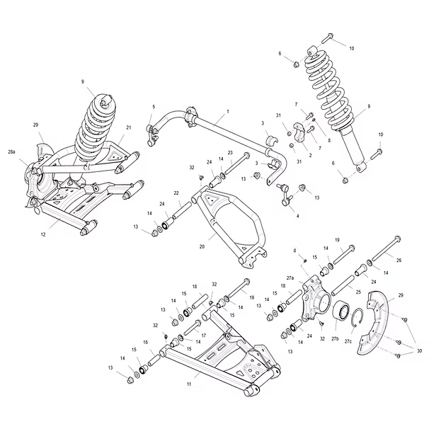 UT10 Bushing - A-Arm - Rear Upper - U09D20007001