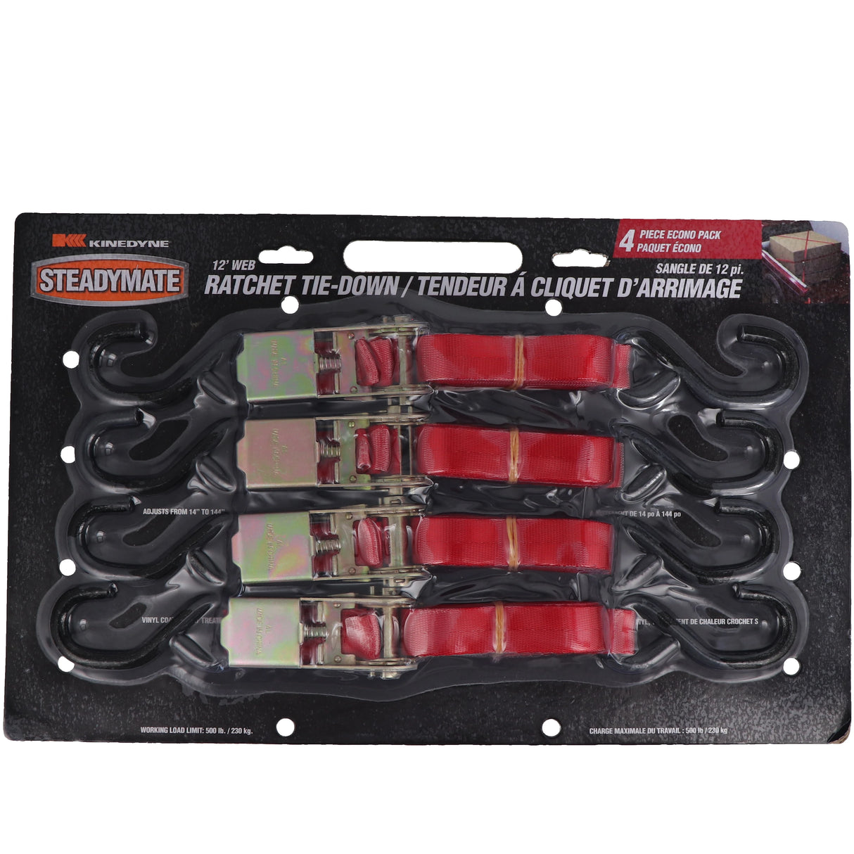 15531 Ratchet buckle 1-'x12'' 4 pack - 15531
