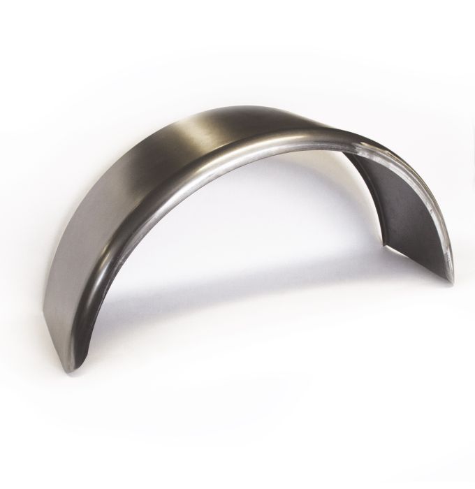 FRAMECO 9" x 29 1/2" 16 GA galvanizable single steel fender (14" rim) 42118N