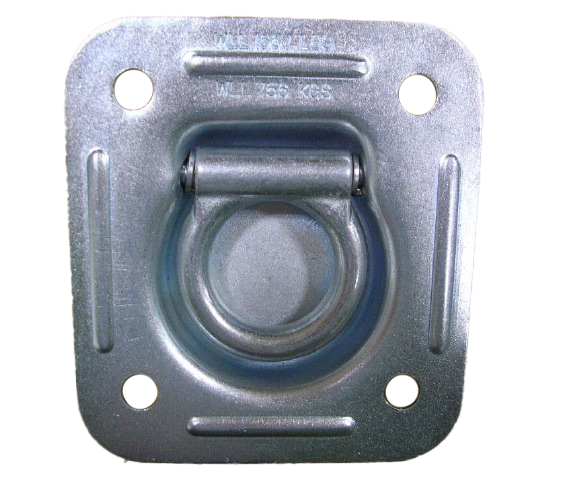 Recess Mounted Heavy-Duty D-Ring Pan Fitting - 7196