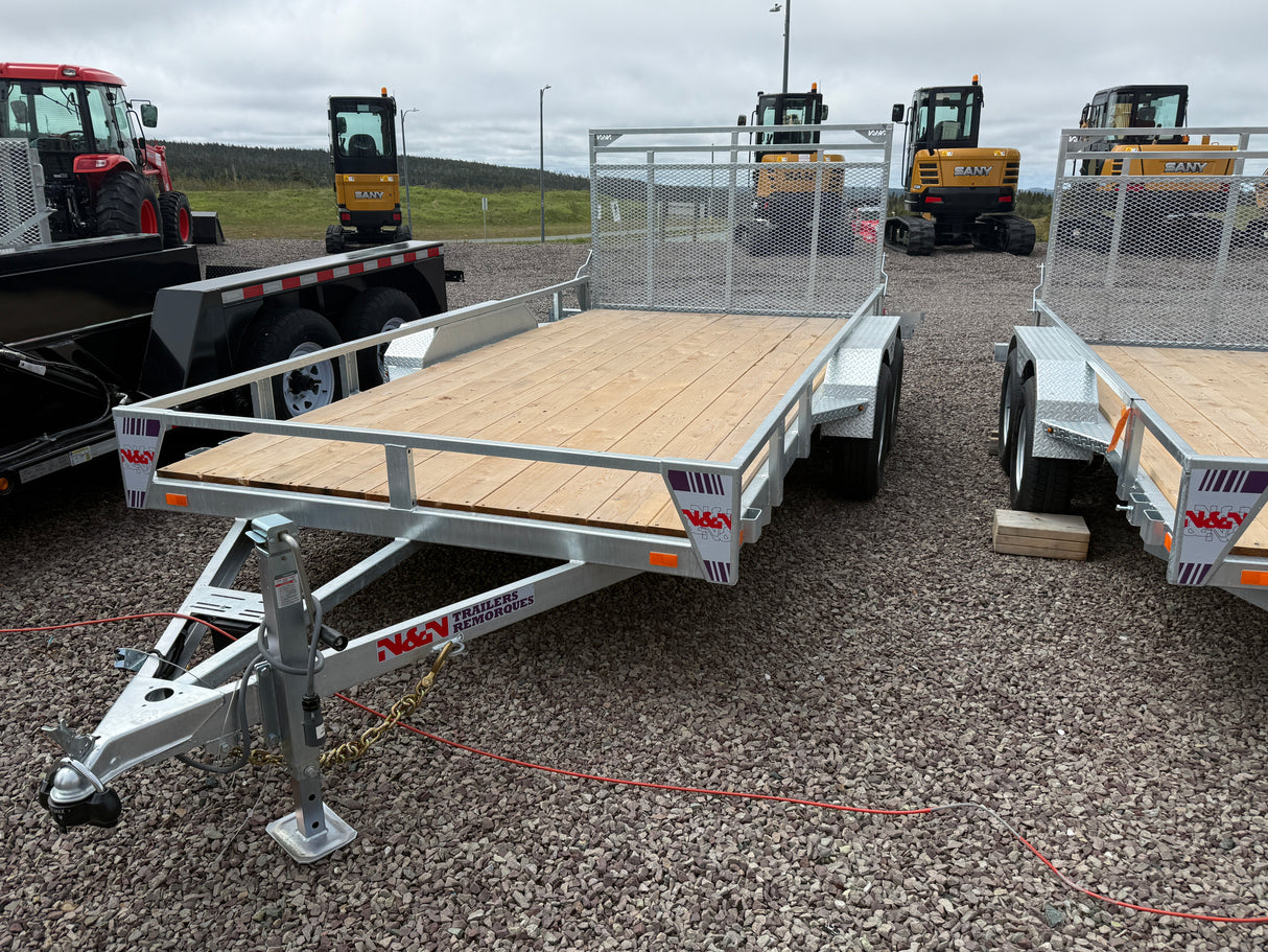 N&N Utility Series 7'x14' tandem axle (1 axle with brake)