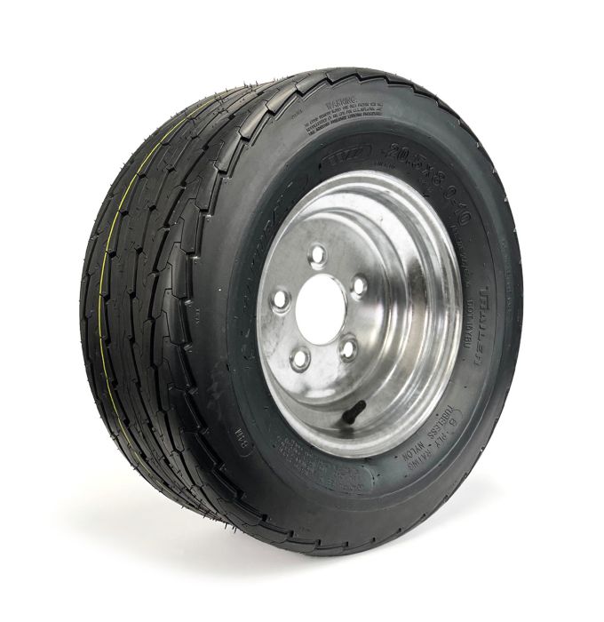 20.5X8X10 10PLY TIRE ON GALVANIZED 5 HOLE RIM - CT205810EG5
