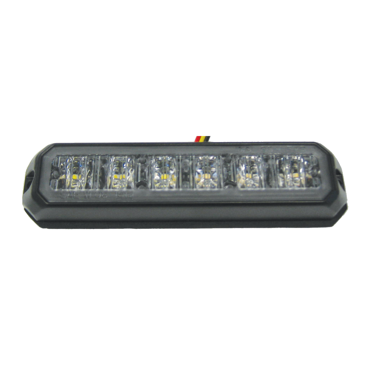 5" LED Warning Light 19 Pattern Amber White - E-915AW