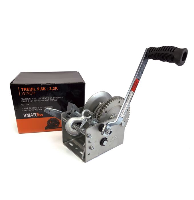 FRAMECO Trailer Winch 3200lb 2 Speed W3200C