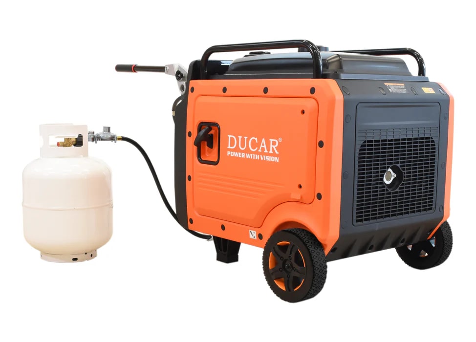 DUCAR 8500W Inverter Generator (DLG8600IR) dual fuel LPG or gasoline