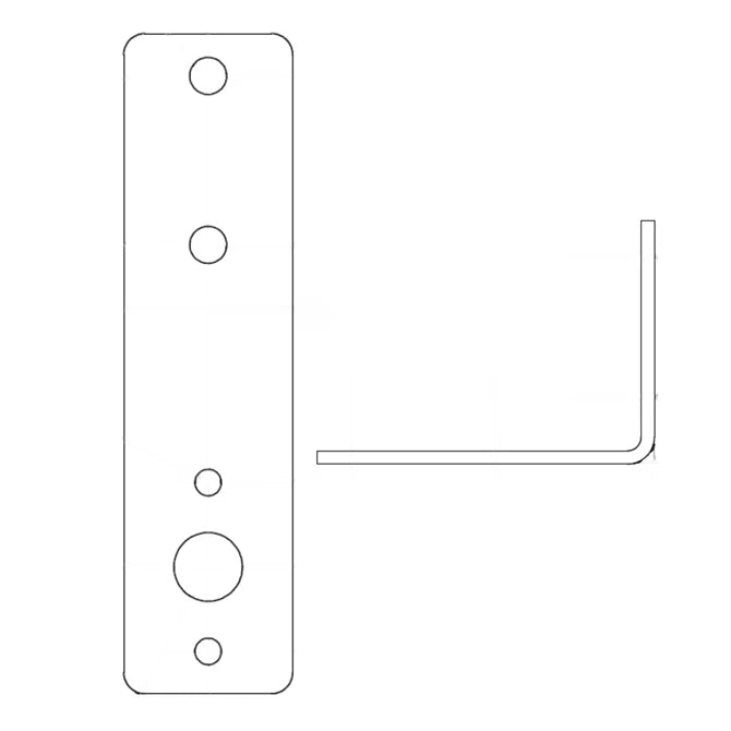 Tie Down Galvanized Heavy Duty 7 Gauge Steel UNIVERSAL TAIL LIGHT BRACKET - 86566